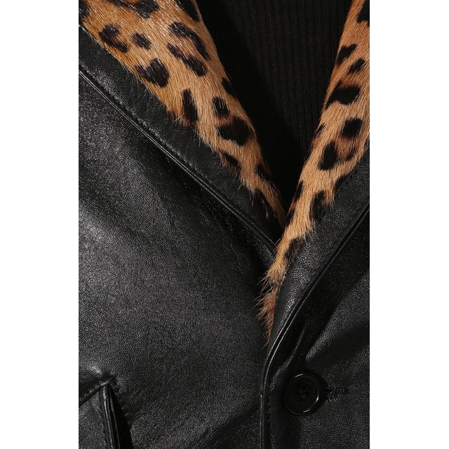 Кожаная куртка Yves Saint Laurent 10470198