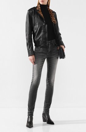 Женские джинсы SAINT LAURENT черного цвета по цене 47650 руб., арт. 542046/YT500 | Фото 2 Женские джинсы SAINT LAURENT черного цвета, арт. 542046/YT500 | Фото 2