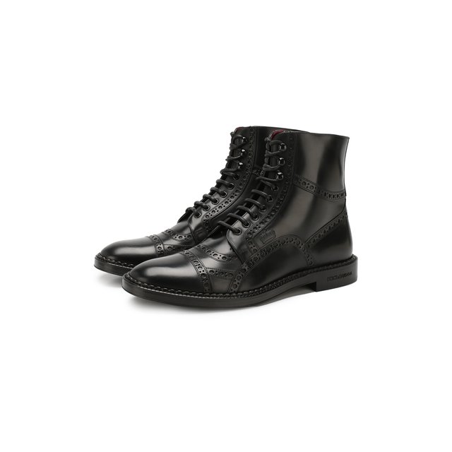Кожаные ботинки Dolce&Gabbana 10471027