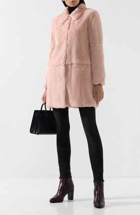 Женские кожаные ботильоны SANTONI бордового цвета по цене 51850 руб., арт. WT0G57596HI1ALGAB56 | Фото 2 Женские кожаные ботильоны SANTONI бордового цвета, арт. WT0G57596HI1ALGAB56 | Фото 2