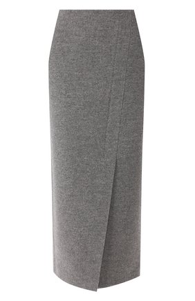 Женская кашемировая юбка GIORGIO ARMANI темно-серого цвета по цене 179000 руб., арт. 9WHNN02D/T0020 | Фото 1
