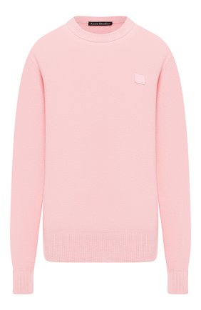 Женская шерстяной свитер ACNE STUDIOS розового цвета по цене 21900 руб., арт. C60007/W | Фото 1 Женская шерстяной свитер ACNE STUDIOS розового цвета, арт. C60007/W | Фото 1