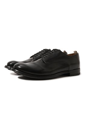 Мужской кожаные дерби OFFICINE CREATIVE черного цвета по цене 38150 руб., арт. ANAT0MIA/12/BUFAL0 V. | Фото 1 Мужской кожаные дерби OFFICINE CREATIVE черного цвета, арт. ANAT0MIA/12/BUFAL0 V. | Фото 1