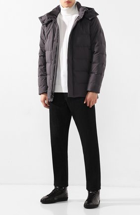Мужские кожаные кеды DOUCAL'S черного цвета по цене 28800 руб., арт. DU1288GENTUM023NN00 | Фото 2 Мужские кожаные кеды DOUCAL'S черного цвета, арт. DU1288GENTUM023NN00 | Фото 2