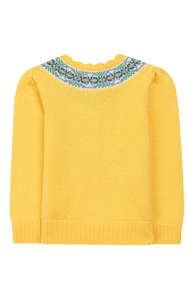 Детский пуловер из хлопка и шерсти POLO RALPH LAUREN желтого цвета по цене 8390 руб., арт. 312751042 | Фото 2 Детский пуловер из хлопка и шерсти POLO RALPH LAUREN желтого цвета, арт. 312751042 | Фото 2
