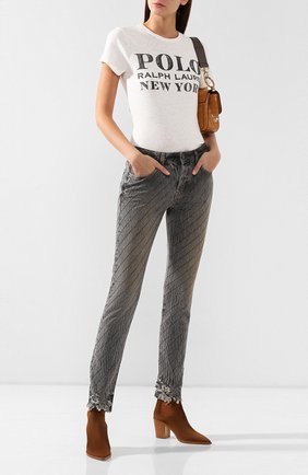 Женские джинсы FILLES A PAPA серого цвета по цене 55700 руб., арт. CLARK CRYSTAL L.32 DENIM | Фото 2 Женские джинсы FILLES A PAPA серого цвета, арт. CLARK CRYSTAL L.32 DENIM | Фото 2