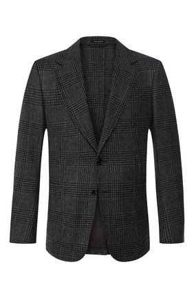 Мужской шерстяной пиджак TOM FORD темно-серого цвета по цене 299500 руб., арт. 650R15/10SP40 | Фото 1 Мужской шерстяной пиджак TOM FORD темно-серого цвета, арт. 650R15/10SP40 | Фото 1