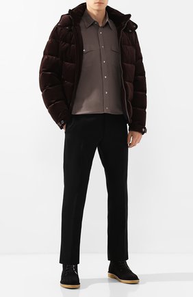 Мужская хлопковая рубашка TOM FORD бежевого цвета по цене 43900 руб., арт. 6FT873/94MEKI | Фото 2 Мужская хлопковая рубашка TOM FORD бежевого цвета, арт. 6FT873/94MEKI | Фото 2