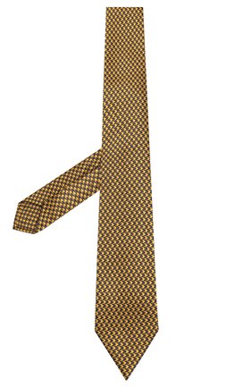 Мужской шелковый галстук LUIGI BORRELLI желтого цвета, арт. LC80-B/TT8586 | Фото 2 (Материал: Текстиль, Шелк; Принт: С принтом; Статус проверки: Проверена категория)