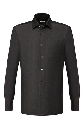 Мужская хлопковая рубашка KITON черного цвета по цене 49500 руб., арт. UMCNERHH0702801 | Фото 1 Мужская хлопковая рубашка KITON черного цвета, арт. UMCNERHH0702801 | Фото 1 (Рукава: Длинные; Статус проверки: Проверена категория, Проверено; Материал внешний: Хлопок; Мужское Кросс-КТ: Рубашка-одежда; Длина (для топов): Стандартные; Принт: Однотонные; Случай: Повседневный; Манжеты: На кнопках; Воротник: Кент)