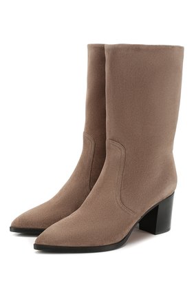 Женские замшевые сапоги SANTONI серого цвета по цене 62450 руб., арт. WSES58348HI1APYLM40 | Фото 1 Женские замшевые сапоги SANTONI серого цвета, арт. WSES58348HI1APYLM40 | Фото 1