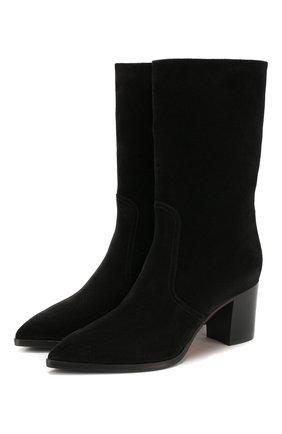 Женские замшевые сапоги SANTONI черного цвета по цене 62450 руб., арт. WSES58348HI1APYLN01 | Фото 1 Женские замшевые сапоги SANTONI черного цвета, арт. WSES58348HI1APYLN01 | Фото 1