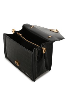 Женская сумка devotion small из кожи аллигатора DOLCE & GABBANA черного цвета по цене 0 руб., арт. BB6727/A2R08/AMIS | Фото 4 Женская сумка devotion small из кожи аллигатора DOLCE & GABBANA черного цвета, арт. BB6727/A2R08/AMIS | Фото 4 (Сумки-технические: Сумки через плечо, Сумки top-handle; Материал: Экзотическая кожа, Натуральная кожа; Ремень/цепочка: На ремешке; Статус проверки: Проверено, Проверена категория; Размер: small)