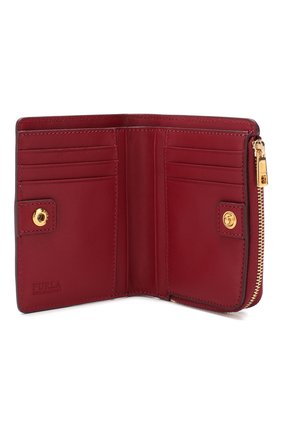Женские кожаный кошелек FURLA красного цвета по цене 14000 руб., арт. PBO5/Q26 | Фото 3 Женские кожаный кошелек FURLA красного цвета, арт. PBO5/Q26 | Фото 3