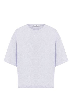Женская хлопковая футболка ACNE STUDIOS серого цвета по цене 7180 руб., арт. AL0092 | Фото 1 Женская хлопковая футболка ACNE STUDIOS серого цвета, арт. AL0092 | Фото 1