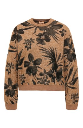 Женская пуловер NUDE бежевого цвета по цене 23600 руб., арт. 1101084/R0UNDNECK SWEATER | Фото 1 Женская пуловер NUDE бежевого цвета, арт. 1101084/R0UNDNECK SWEATER | Фото 1