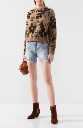 Женская пуловер NUDE бежевого цвета по цене 23600 руб., арт. 1101084/R0UNDNECK SWEATER | Фото 2 Женская пуловер NUDE бежевого цвета, арт. 1101084/R0UNDNECK SWEATER | Фото 2