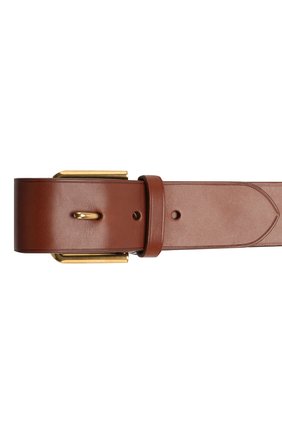Мужской кожаный ремень RALPH LAUREN темно-коричневого цвета по цене 48850 руб., арт. 404761751 | Фото 3 Мужской кожаный ремень RALPH LAUREN темно-коричневого цвета, арт. 404761751 | Фото 3