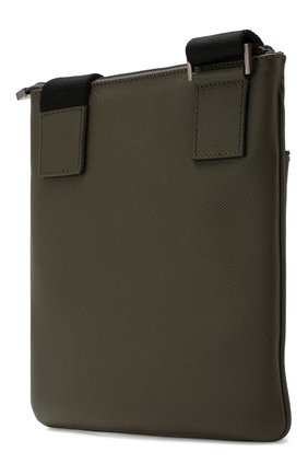 Мужская кожаная сумка-планшет SERAPIAN хаки цвета по цене 38750 руб., арт. SEV0LMML6794M23D | Фото 3 Мужская кожаная сумка-планшет SERAPIAN хаки цвета, арт. SEV0LMML6794M23D | Фото 3