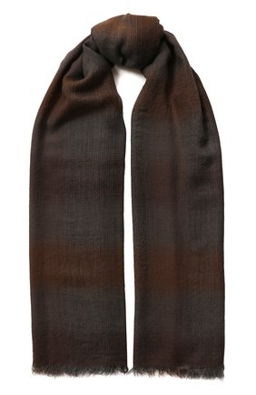 Мужской кашемировый шарф DOLCE & GABBANA коричневого цвета по цене 52600 руб., арт. GQ213E/G2QAB | Фото 1 Мужской кашемировый шарф DOLCE & GABBANA коричневого цвета, арт. GQ213E/G2QAB | Фото 1