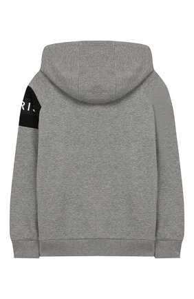 Детский хлопковая толстовка с капюшоном GIVENCHY серого цвета по цене 28900 руб., арт. H15117 | Фото 2 Детский хлопковая толстовка с капюшоном GIVENCHY серого цвета, арт. H15117 | Фото 2