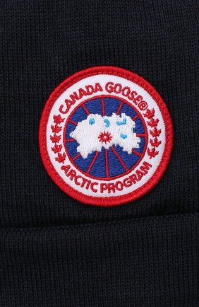 Детского шерстяная шапка CANADA GOOSE темно-синего цвета по цене 8370 руб., арт. 6948K | Фото 3 Детского шерстяная шапка CANADA GOOSE темно-синего цвета, арт. 6948K | Фото 3 (Материал: Текстиль, Шерсть; Статус проверки: Проверено, Проверена категория)