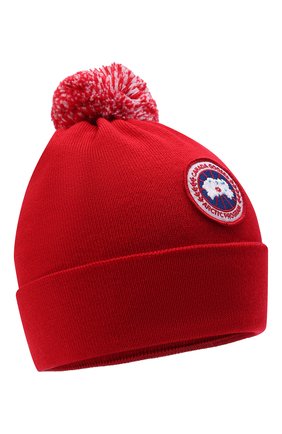 Детского шерстяная шапка CANADA GOOSE красного цвета по цене 8370 руб., арт. 6948K | Фото 1 Детского шерстяная шапка CANADA GOOSE красного цвета, арт. 6948K | Фото 1 (Статус проверки: Проверена категория, Проверено; Материал: Шерсть, Текстиль)
