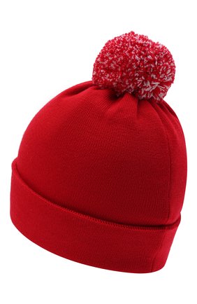 Детского шерстяная шапка CANADA GOOSE красного цвета, арт. 6948K | Фото 2 (Статус проверки: Проверена категория, Проверено; Материал: Шерсть, Текстиль)