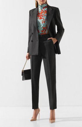 Женские шерстяные брюки DRIES VAN NOTEN серого цвета по цене 42700 руб., арт. 192-10933-8182 | Фото 2 Женские шерстяные брюки DRIES VAN NOTEN серого цвета, арт. 192-10933-8182 | Фото 2