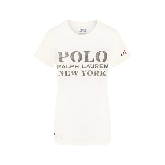 Хлопковая футболка Polo Ralph Lauren 10481948