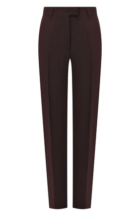 Женские шерстяные брюки DRIES VAN NOTEN бордового цвета по цене 41050 руб., арт. 192-10933-8229 | Фото 1 Женские шерстяные брюки DRIES VAN NOTEN бордового цвета, арт. 192-10933-8229 | Фото 1