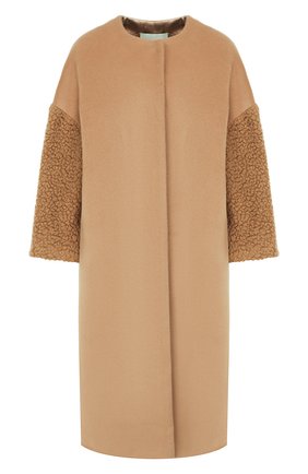 Женское шерстяное пальто AVA ADORE бежевого цвета по цене 68450 руб., арт. ATHENS/71 AA FW19 | Фото 1 Женское шерстяное пальто AVA ADORE бежевого цвета, арт. ATHENS/71 AA FW19 | Фото 1
