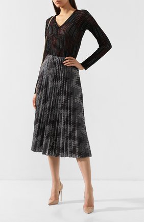 Женская юбка из смеси хлопка и вискозы M MISSONI серого цвета по цене 47950 руб., арт. 2DH00072/2J001E | Фото 2 Женская юбка из смеси хлопка и вискозы M MISSONI серого цвета, арт. 2DH00072/2J001E | Фото 2