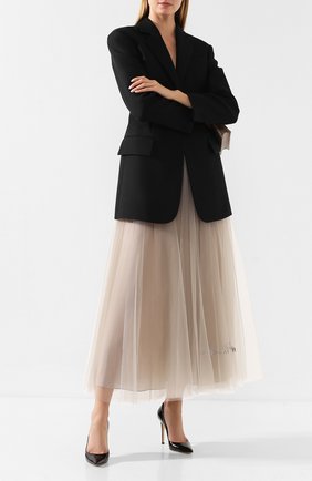 Женская юбка VALENTINO бежевого цвета по цене 290500 руб., арт. SB0RA1Y31ED | Фото 2 Женская юбка VALENTINO бежевого цвета, арт. SB0RA1Y31ED | Фото 2 (Статус проверки: Проверено, Проверена категория; Материал подклада: Вискоза; Материал внешний: Синтетический материал; Длина Ж (юбки, платья, шорты): Макси)