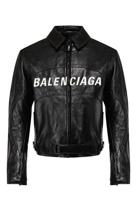 Мужская кожаная куртка BALENCIAGA черного цвета по цене 316000 руб., арт. 594594/TGS08 | Фото 1 Мужская кожаная куртка BALENCIAGA черного цвета, арт. 594594/TGS08 | Фото 1