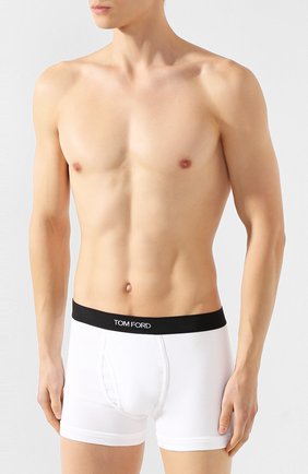 Мужские хлопковые боксеры TOM FORD белого цвета по цене 6520 руб., арт. T4LC30040 | Фото 2 Мужские хлопковые боксеры TOM FORD белого цвета, арт. T4LC30040 | Фото 2