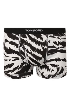 Мужские хлопковые боксеры TOM FORD черно-белого цвета по цене 10500 руб., арт. T4LC30060 | Фото 1 Мужские хлопковые боксеры TOM FORD черно-белого цвета, арт. T4LC30060 | Фото 1
