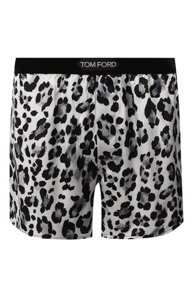 Мужские шелковые боксеры TOM FORD черно-белого цвета по цене 22800 руб., арт. T4LE40020 | Фото 1 Мужские шелковые боксеры TOM FORD черно-белого цвета, арт. T4LE40020 | Фото 1