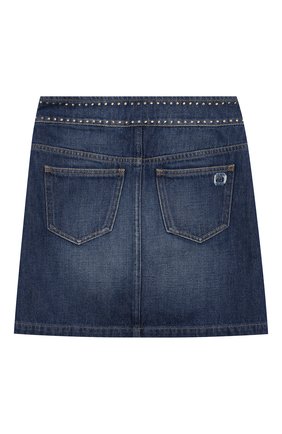 Детская джинсовая юбка INDEE синего цвета по цене 5630 руб., арт. FAIR/DENIM/12Y-18Y | Фото 2 Детская джинсовая юбка INDEE синего цвета, арт. FAIR/DENIM/12Y-18Y | Фото 2