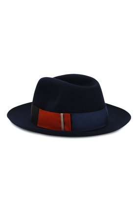 Женская фетровая шляпа BORSALINO темно-синего цвета по цене 35800 руб., арт. 213044 | Фото 2 Женская фетровая шляпа BORSALINO темно-синего цвета, арт. 213044 | Фото 2