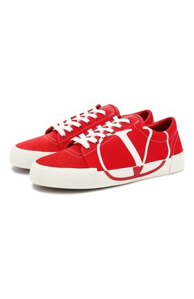 Женские текстильные кеды tricks VALENTINO красного цвета по цене 39200 руб., арт. SW2S0P35/YAC | Фото 1 Женские текстильные кеды tricks VALENTINO красного цвета, арт. SW2S0P35/YAC | Фото 1