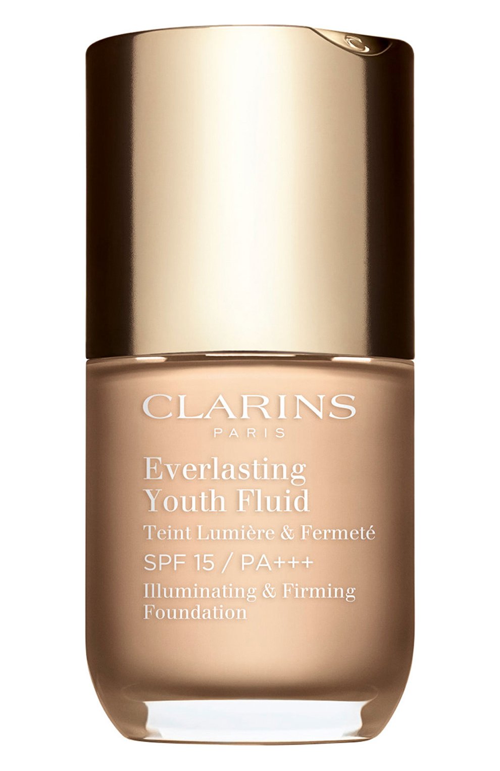 Женское устойчивый тональный флюид everlasting youth fluid spf 15, оттенок 103 CLARINS бесцветного цвета, арт. 80053004 | Фото 1