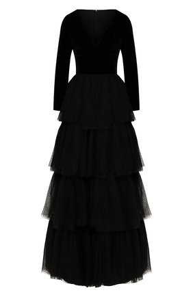 Женское платье-макси SARA ROKA черного цвета по цене 59950 руб., арт. SEDDY 42/FW19-47 | Фото 1 Женское платье-макси SARA ROKA черного цвета, арт. SEDDY 42/FW19-47 | Фото 1