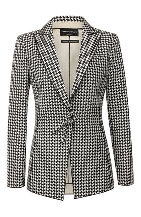 Женский жакет GIORGIO ARMANI черно-белого цвета по цене 341500 руб., арт. 9WHGG090/T01A7 | Фото 1 Женский жакет GIORGIO ARMANI черно-белого цвета, арт. 9WHGG090/T01A7 | Фото 1