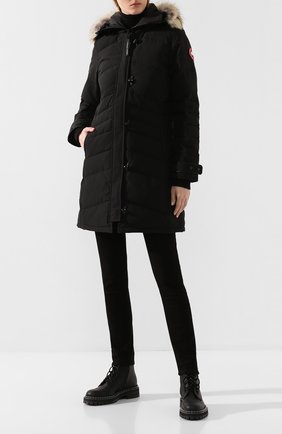 Женская парка lorette CANADA GOOSE черного цвета по цене 99500 руб., арт. 2090L | Фото 2 Женская парка lorette CANADA GOOSE черного цвета, арт. 2090L | Фото 2