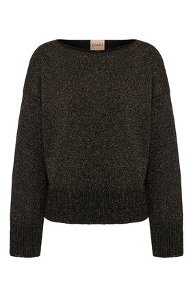 Женская пуловер NUDE черного цвета по цене 21050 руб., арт. 1101057/B0ATNECK SWEATER | Фото 1 Женская пуловер NUDE черного цвета, арт. 1101057/B0ATNECK SWEATER | Фото 1