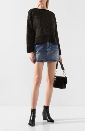 Женская пуловер NUDE черного цвета по цене 21050 руб., арт. 1101057/B0ATNECK SWEATER | Фото 2 Женская пуловер NUDE черного цвета, арт. 1101057/B0ATNECK SWEATER | Фото 2