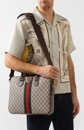 Мужской портфель ophidia gg GUCCI бежевого цвета по цене 119500 руб., арт. 574793/K5IZT | Фото 5 Мужской портфель ophidia gg GUCCI бежевого цвета, арт. 574793/K5IZT | Фото 5