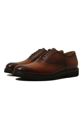Мужские кожаные оксфорды BERLUTI коричневого цвета по цене 133500 руб., арт. S4161-002 | Фото 1 Мужские кожаные оксфорды BERLUTI коричневого цвета, арт. S4161-002 | Фото 1