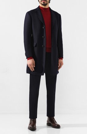Мужской шерстяное пальто Z ZEGNA темно-синего цвета по цене 123000 руб., арт. 689770/4DSVG0 | Фото 2 Мужской шерстяное пальто Z ZEGNA темно-синего цвета, арт. 689770/4DSVG0 | Фото 2